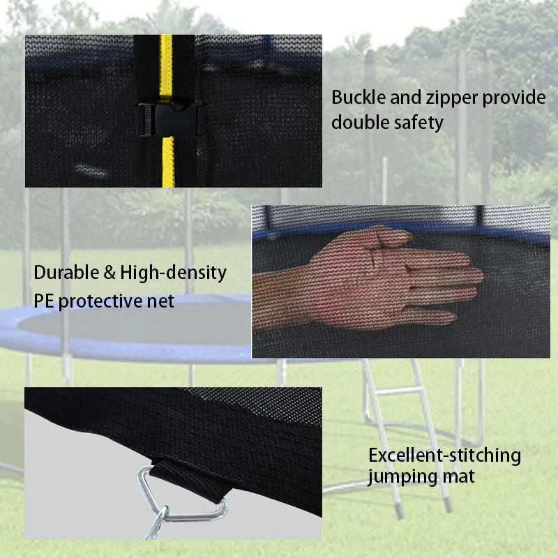 8FT10FT Children adults outdoor trampoline heavy duty jump mat purse seine trampolines
