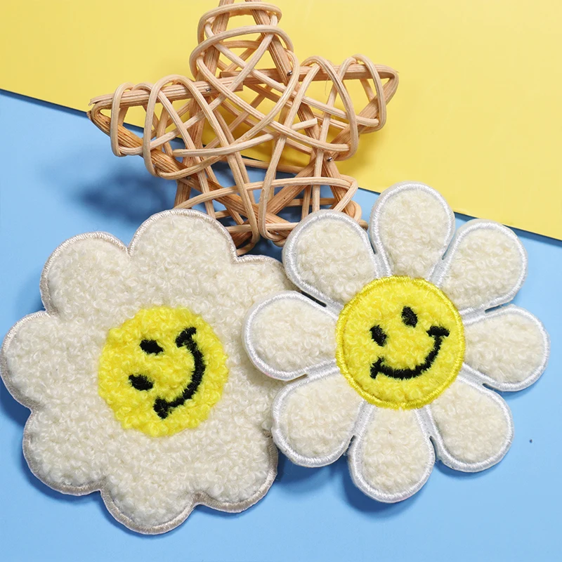 Factory Direct Supply Flower Embroidered Patches Custom Iron On Chenille Patches For Clothes/