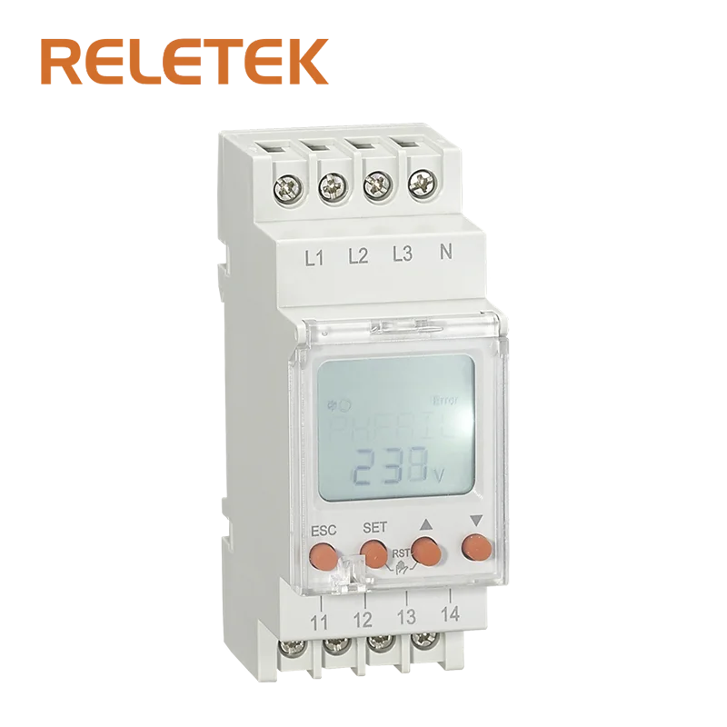 Реле защиты от сбоя фазы RELETEK, трехфазное четырехпроводное герметичное реле контроля напряжения с низким энергопотреблением, реле ODM