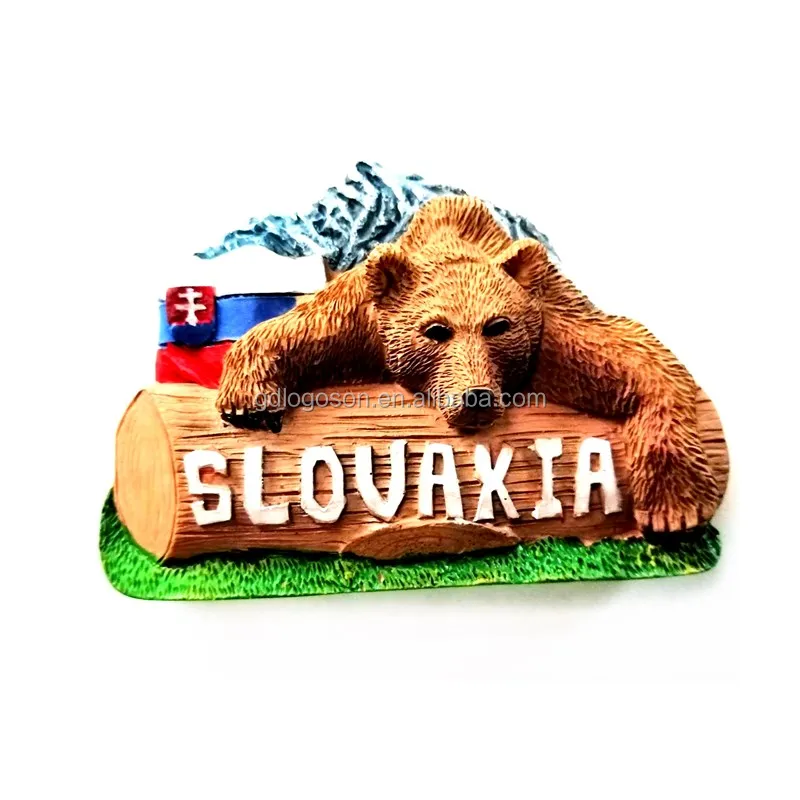 Factory Caribbean Dominican Republic Tourist Gift Decorative Polyresin Refrigerator Magnets 3D Resin Custom Souvenir Magnets