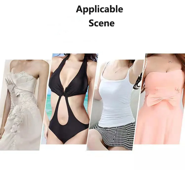 2023 Factory direct sales ladies womens fashion seamless breast lift push up backless reusable European plus size invisible bra