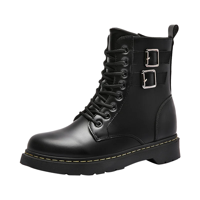 Wholesale Leather Boots Shoes For Women And Ladies Casual Work Shoes Stock Business Dress Black Shoe