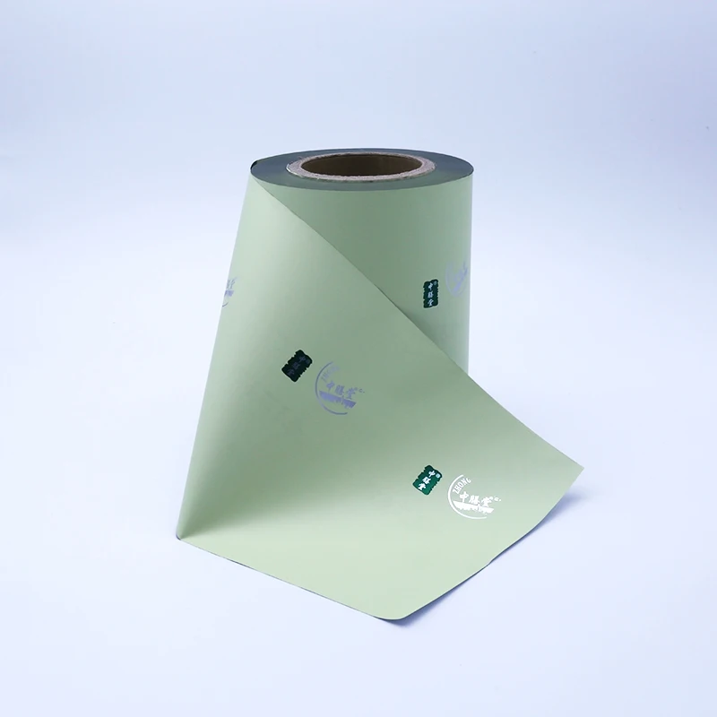 color printed laminated OPP PE aluminum foil packaging tea roll film for packing tea for automatic wrapping machine