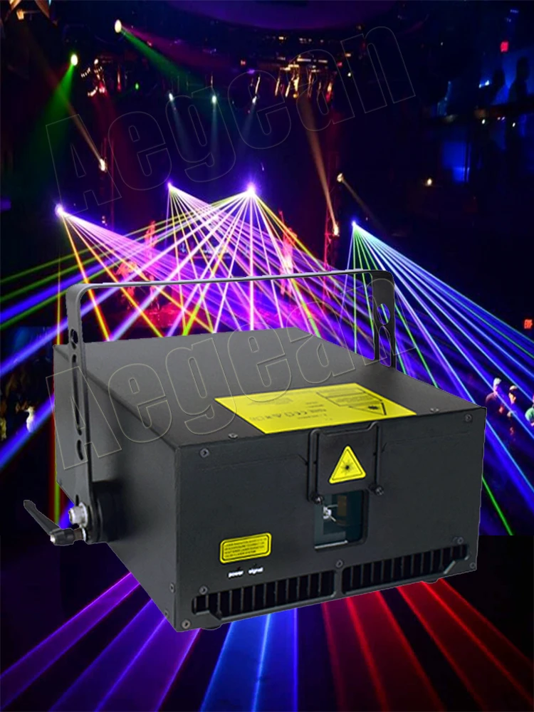Профессиональное сценическое освещение 8 Вт Rgb полноцветное управление Dmx Лазерное для ночного клуба