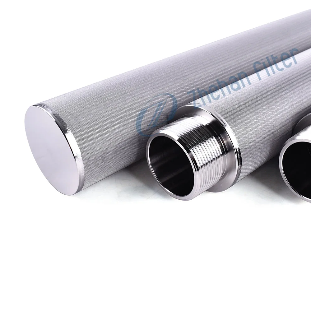 304 316 sintered stainless steel metal brass porous sinter filter quick-loading filter mesh for dust-free feeding station