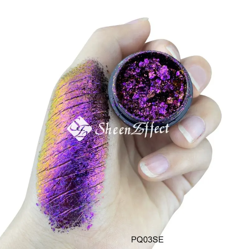 Новые duochrome multichrome тени для век Хамелеон переливающиеся хлопья