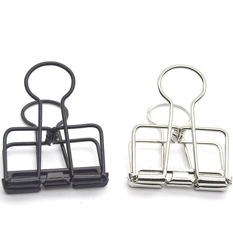 4 size 0.75 inch  0.98 inch 1.25 inch 2 inch  Brass skeleton binder clip