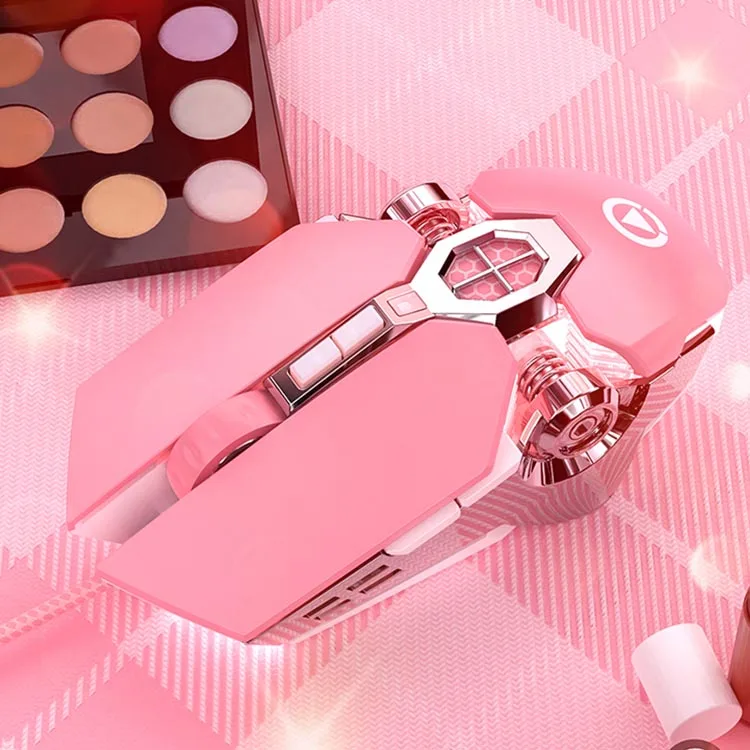 7 Keys Gaming Mouse Electroplating Luminous Frosted Coating Comfortable Feel Mechanical Mouse