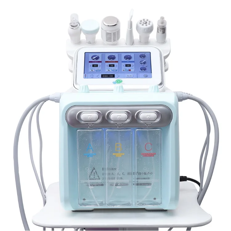Lowest Cost 7 In 1  Hydra Oxygen Aqua Peel Hydrodermabrasion Oxygen Jet 6 In 1 Green Generation 2 H2O2 Hydro Facial Machine