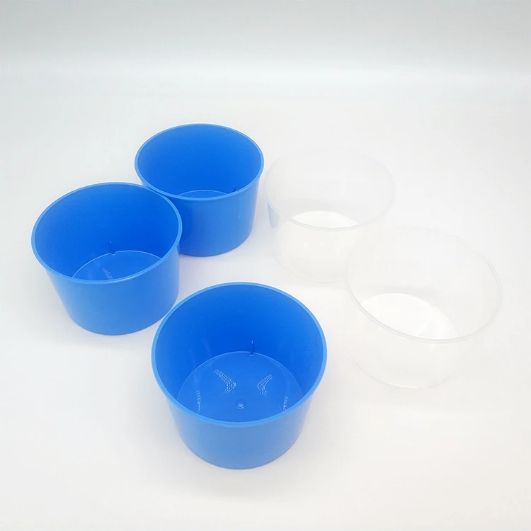 Medical grade blue gallipot wholesale cheap price plastic medical gallipot
