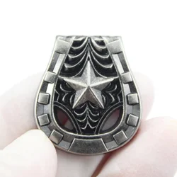 whose metal conchos with screws for leather