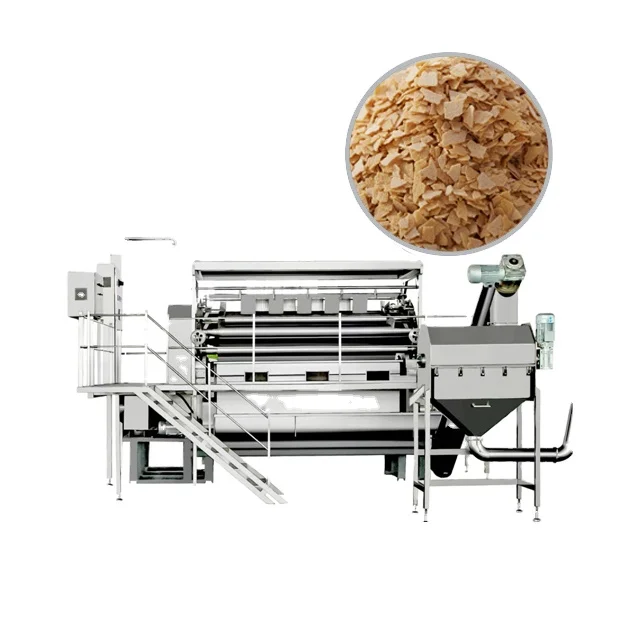 high quality oat flakes production line oat flakes dry roller machine