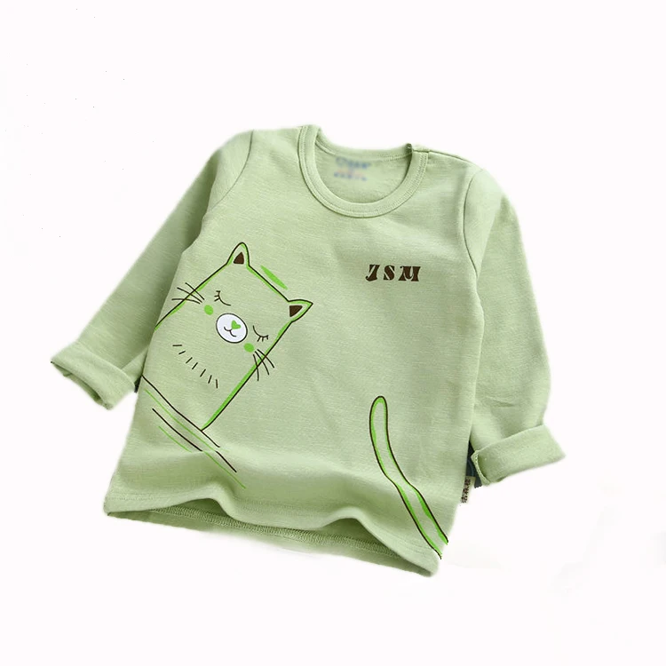 
Custom new newborn spring autumn clothes 100% cotton baby boys girls long sleeve t shirt 