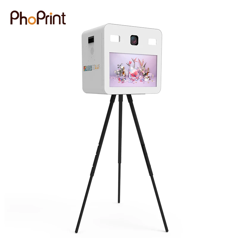 Portable Design 2022 selfie pod photo booth printer camera locked  for wedding/company party/club