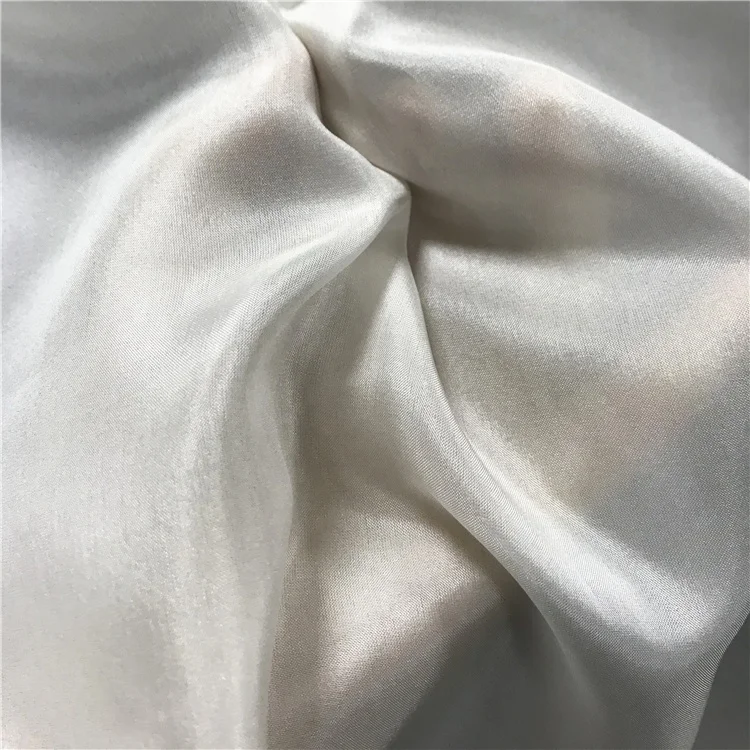 
Organic Undyed White Silk Habotai Pongee Fabric 8mm Habotai Silk Fabric for dyeing and printing 