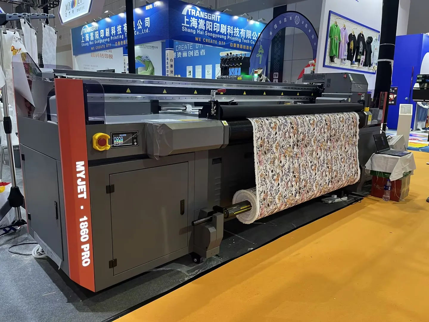 MYJET 6 feet 1.8m 1860 PRO hybrid UV large format printer signage interior decoration wall paper non-woven fabric all sheets