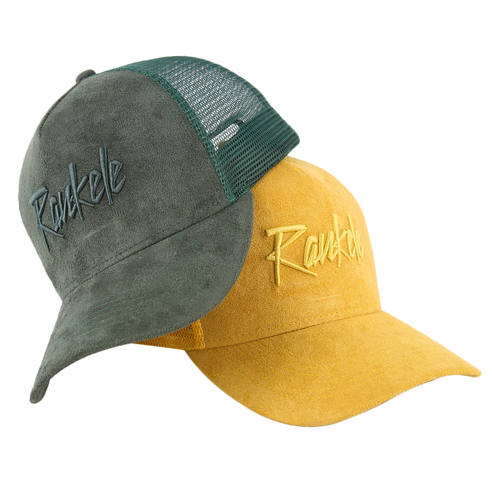 Custom Your Design Logo High Quality Black Mesh embroidery 5 Panel Trucker Hat