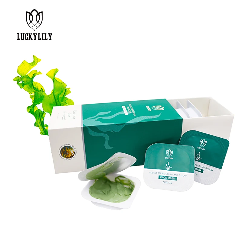 Algae Mud Mask Deep Purifying Organic Facemask Private Label Moisturizing Firming Whitening Facial Masks Mud Mask Wholesale