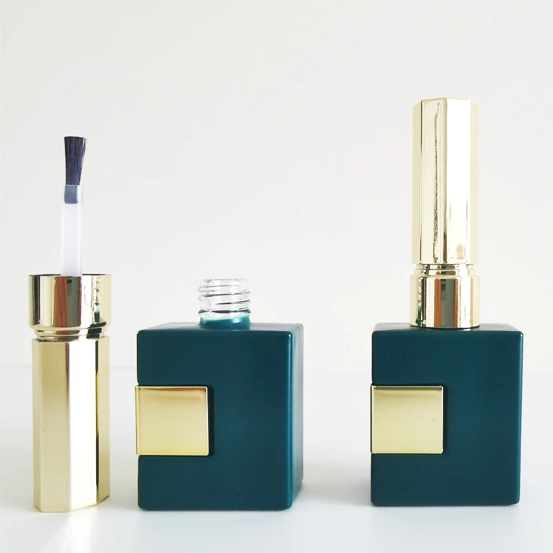 15ml polish bottle nail gel lacquer packaging bottles gold matt empty silver