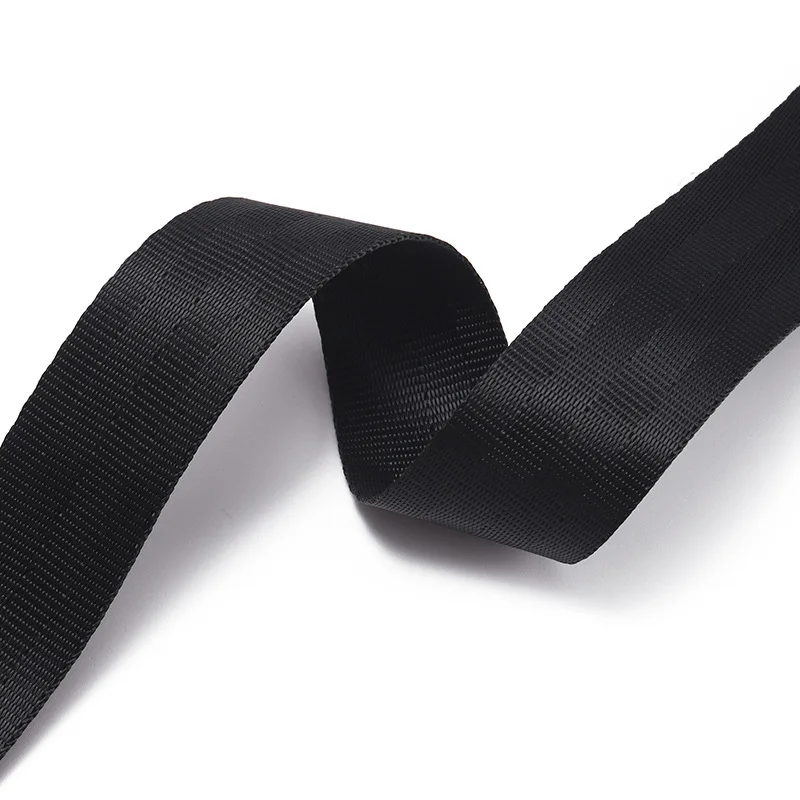 Wholesale Black High-strength Polyester Amusement Belt 2 3.8 4.8 7.5cm Car Child Seat Safety Belt