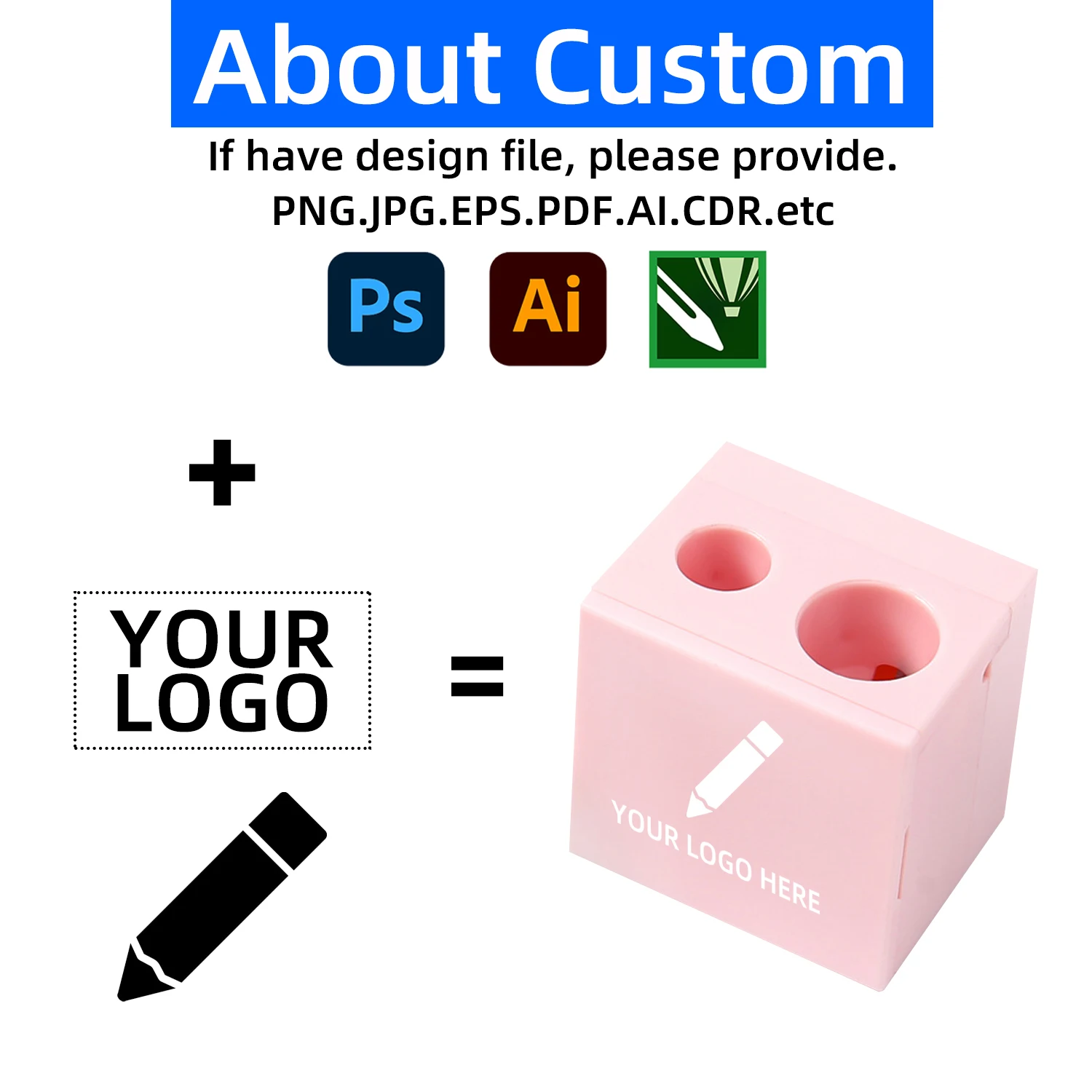 Makeup Plastic Manual pencil Sharpener cute Small mini Eyebrow lip liner cosmetic Double Hole Pencil Sharpener