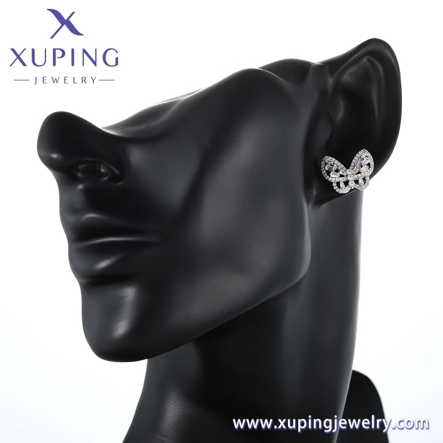 X000704331 XUPING Jewelry Fashion personality Butterfly Stud earrings Multicolor Simple elegant women luxury daily stud earring