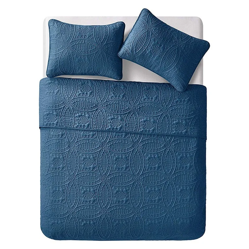 Full Size Comfortable Bed Spread Cotton ultrasonic Quilt Bedspread For Bed