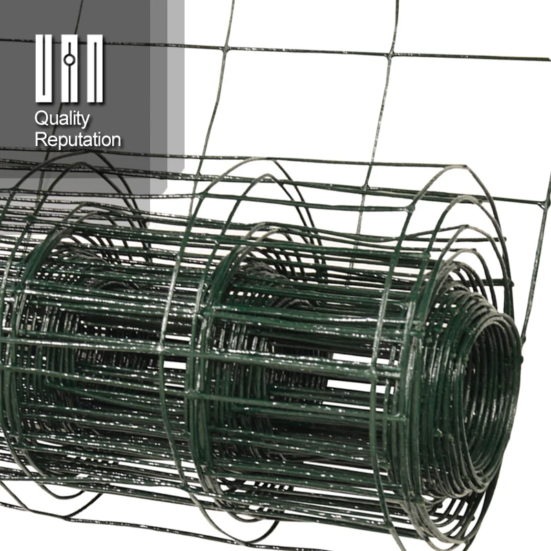 China Factory Seller Welding Coating Green Color 2x2 Galvanized Pvc Coated Welded Wire Mesh