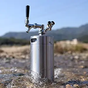 One gallon Reused Pressurized stainless steel beer 4 liter keg for Fresh Beer