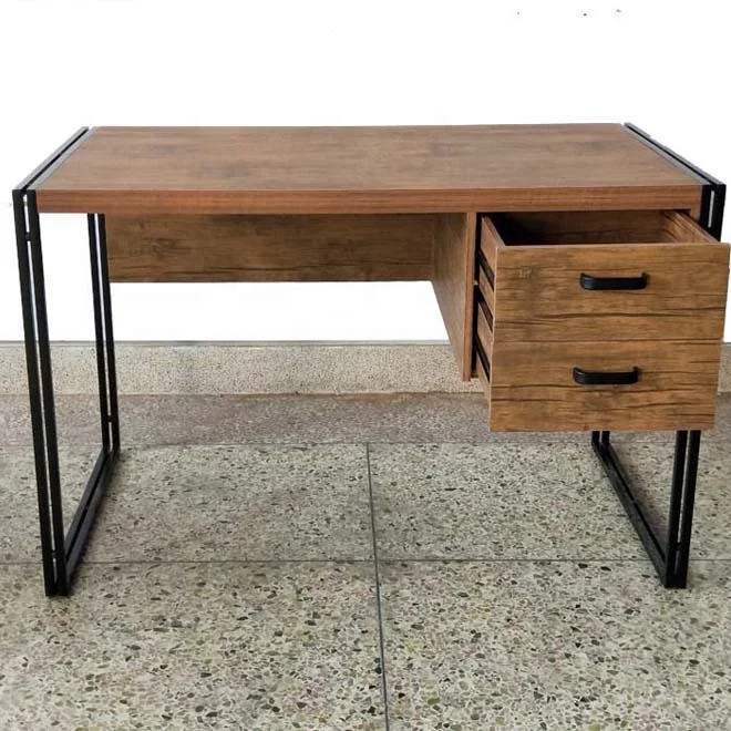Компьютерный стол с двойной рамой и двумя ящиками, компьютерный стол для дома и офиса