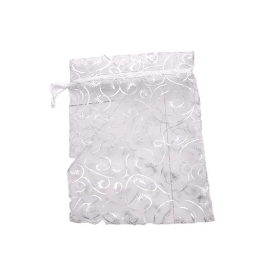 Сумка из органзы с принтом из переработанного серебра