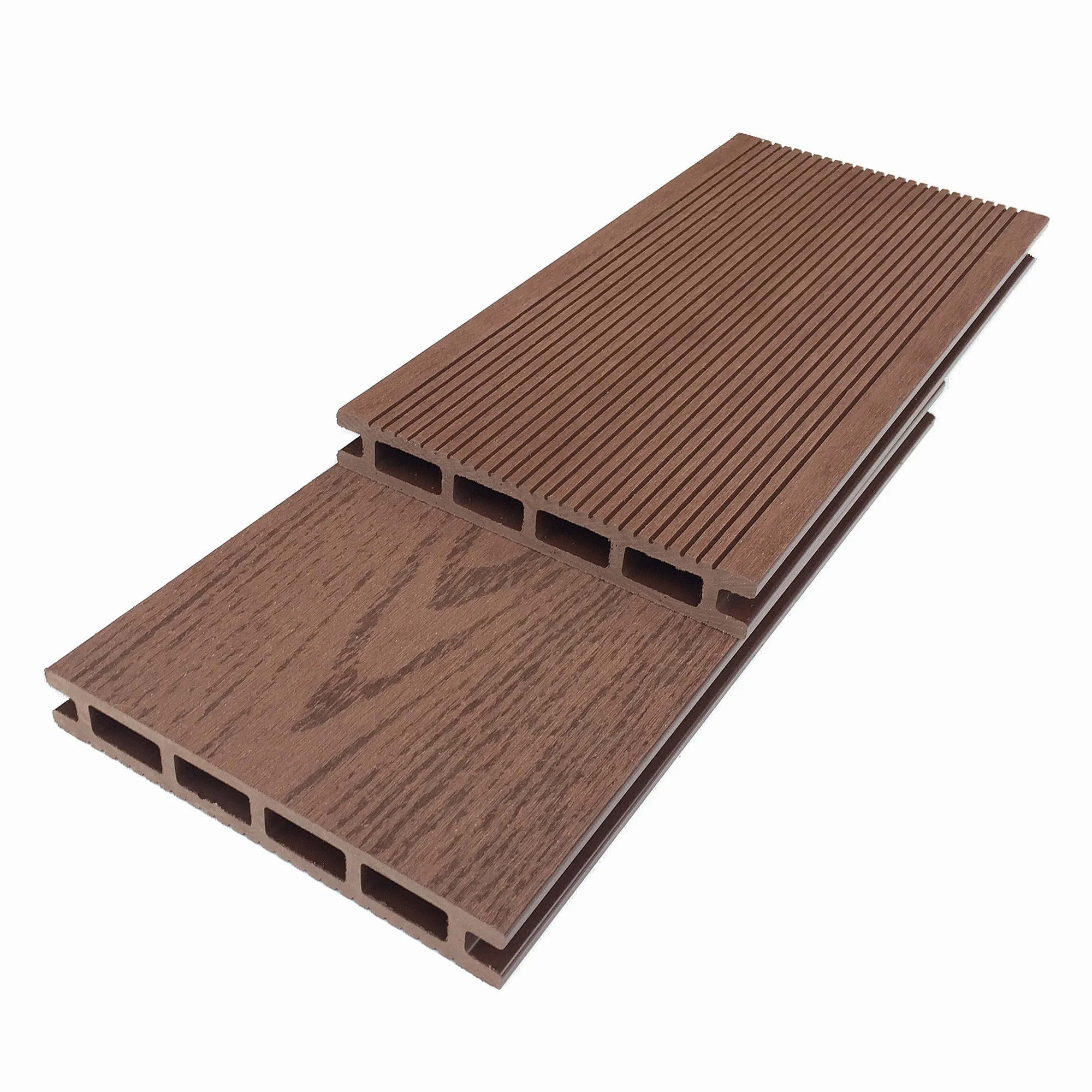 Wood plastic composite hollow / solid outdoor flooring swimming pool deck floor