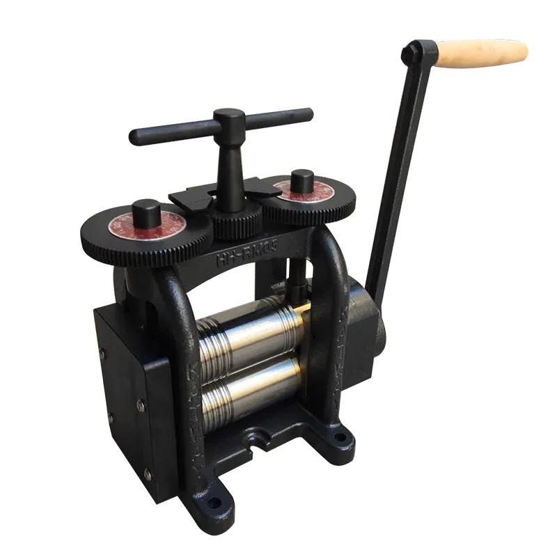 Jewelry small manual gold, silver and copper film and wire pressing machine bead semicircle square bar gilding tool