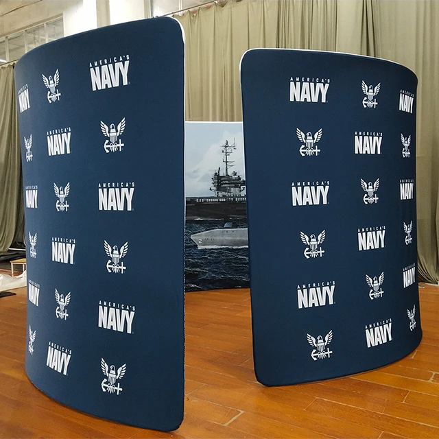 Eventewest Custom Aluminum Photo booth Frames Tension Fabric 360 Degree Spiral booth enclosure For Event