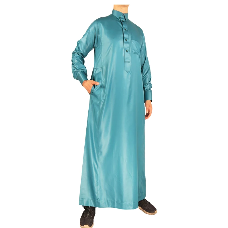 Good Quality Shining Material Al Haramain Saudi muslim thobe for men
