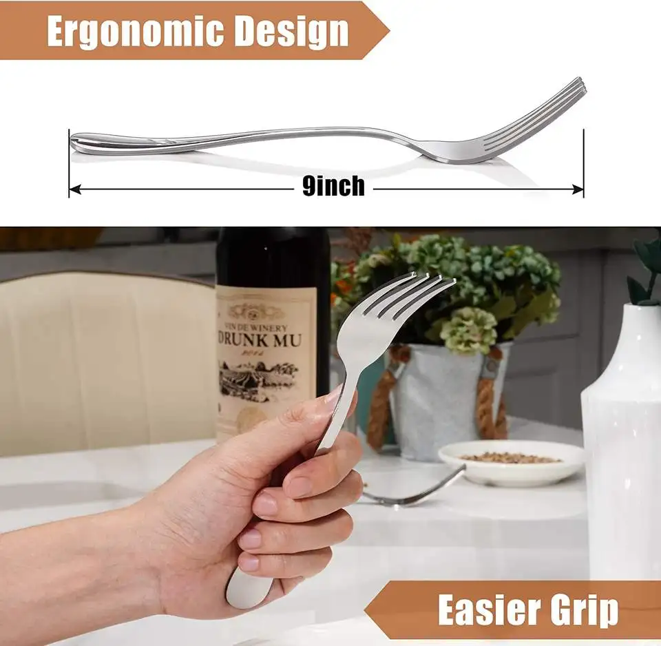 Restaurant Hotel Silverware 12 Piece Box Gift Cutlery Stainless Steel Steak Knives And Dinner Forks Flatware Set