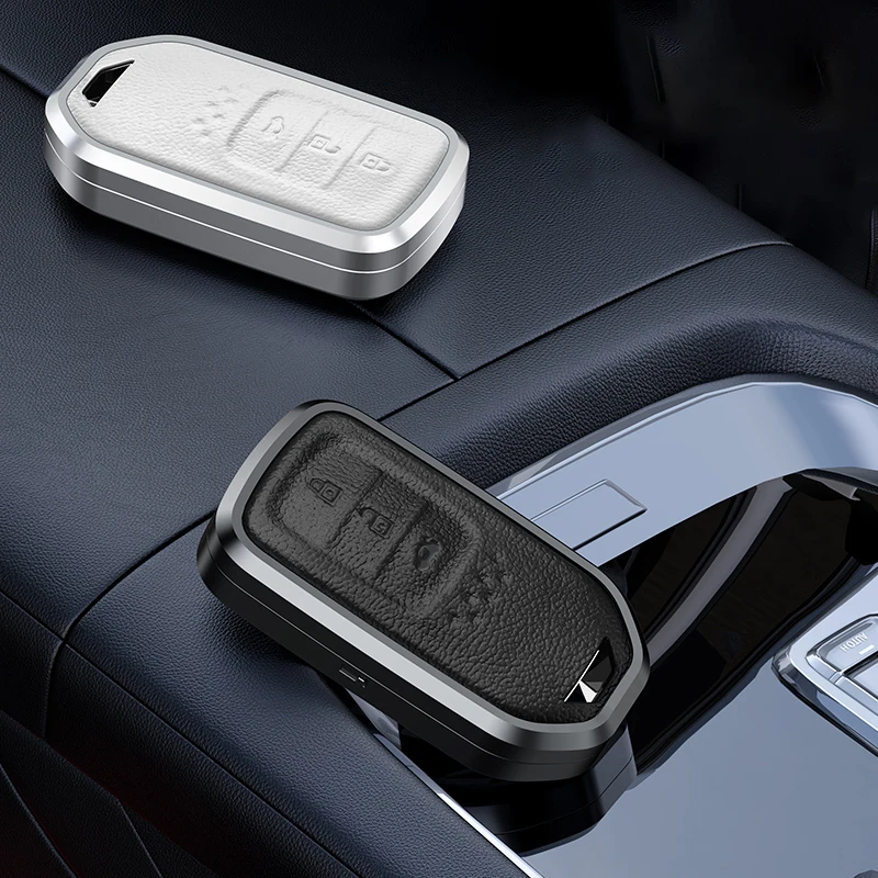 Personality Design Leather Luxury Car Key Case Cover For Honda