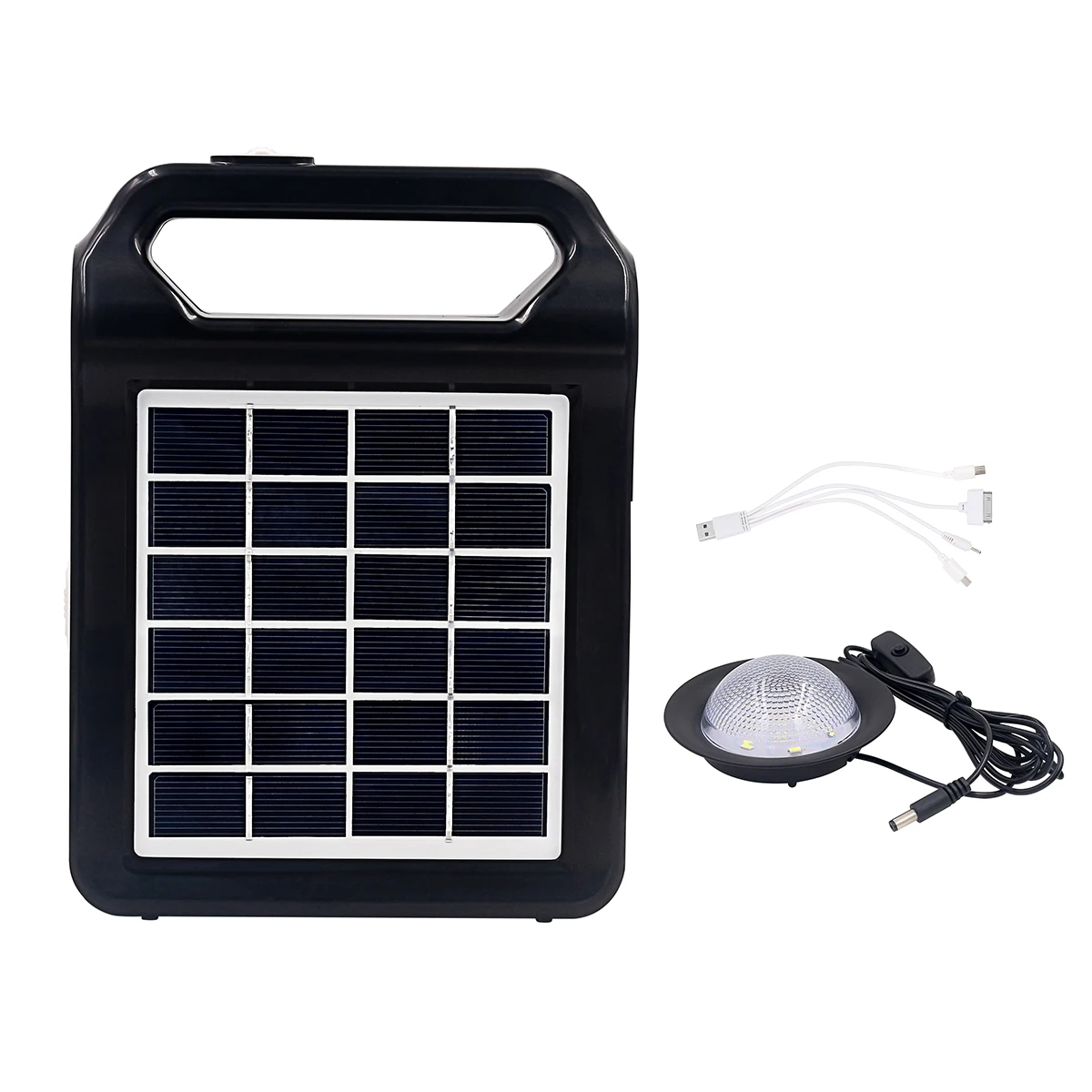 Portable Lithium Battery Solar Power Lighting System Mini Solar Energy Lamp Removable Solar Panel Rechargeable Solar Light