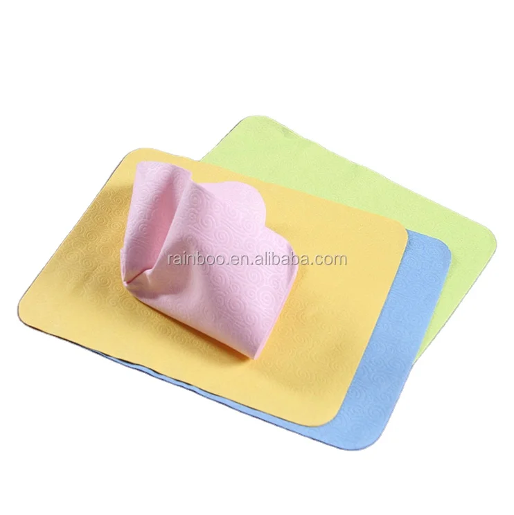 Elegent microfiber cloth suede fabric glasses cleaning cloth