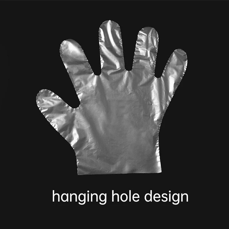 transport hdpe clear color plastic polythene disposable gloves