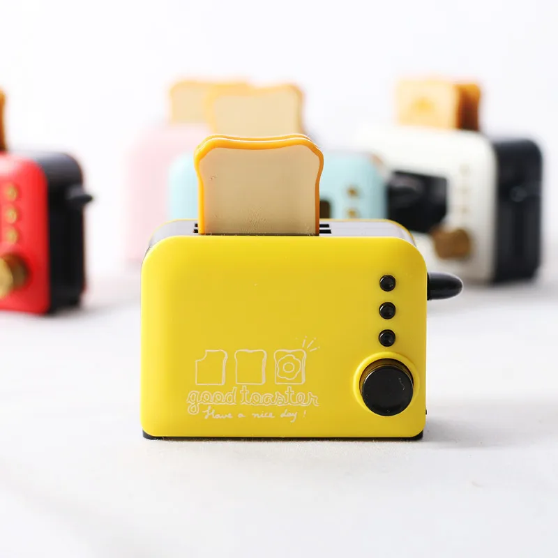 Dollhouse Accessories Miniature Bread Machine Kitchen Scene Simulation Mini Toaster Bread Maker