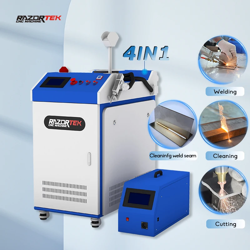 1.5kw 2kw 3000w 4in 1 fiber laser welding machine cleaner for different thickness sheet metal copper alloy
