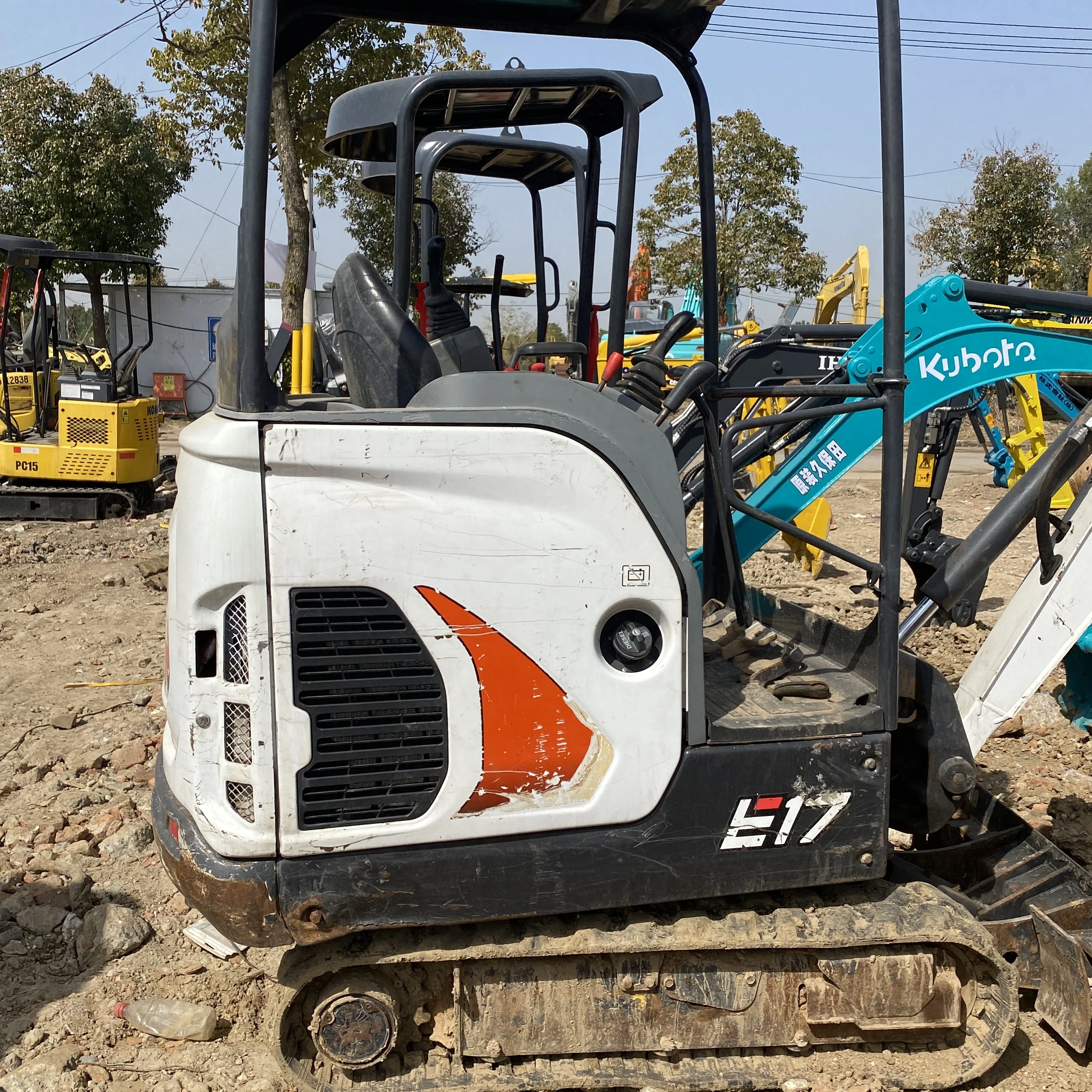 Горячая продажа Подержанный 2020 Kubota E17 Bobcat мини-экскаватор