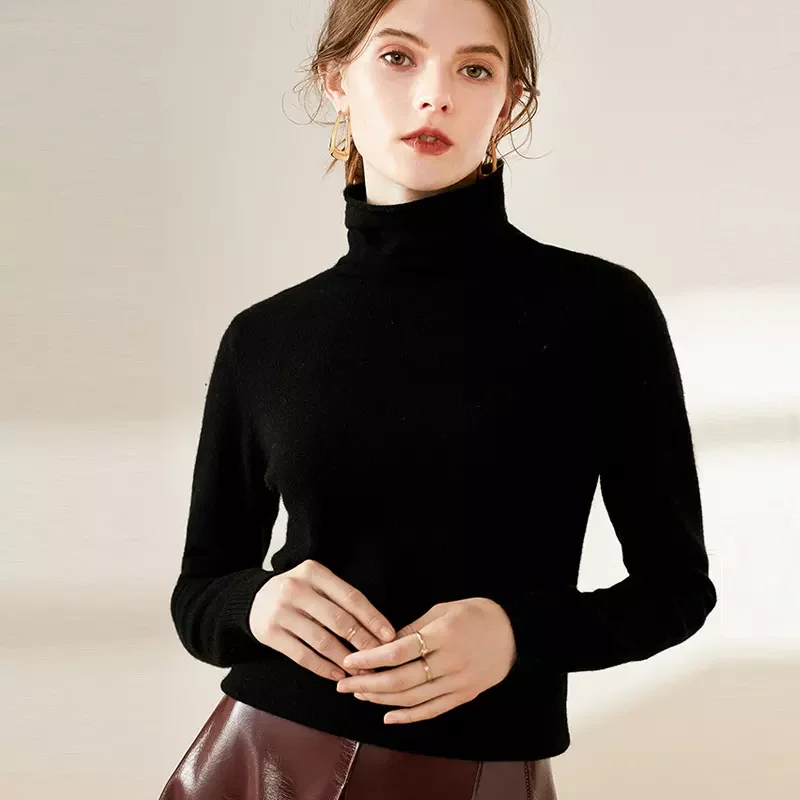 2024 Winter Clothes Cashmere sweater women mongolian cashmere pullover sweater turtleneck jumper for women