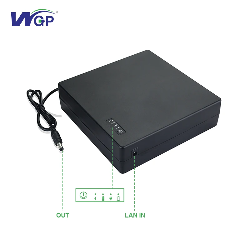 WGP UPS большой емкости DC 12 Вольт вольт 3A 111 ватт-час резервная батарея OEM Настройка мини-UPS для Wi-Fi маршрутизатора модемной камеры