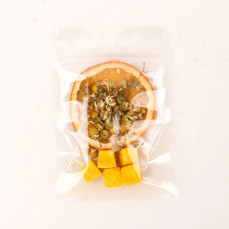 Dried fruit Packs Slimming Mixed Flavor Natural Herbal Dried Fruit Slice Sachet Lemon Orange Fruit Herbs Flower Tea Pouch