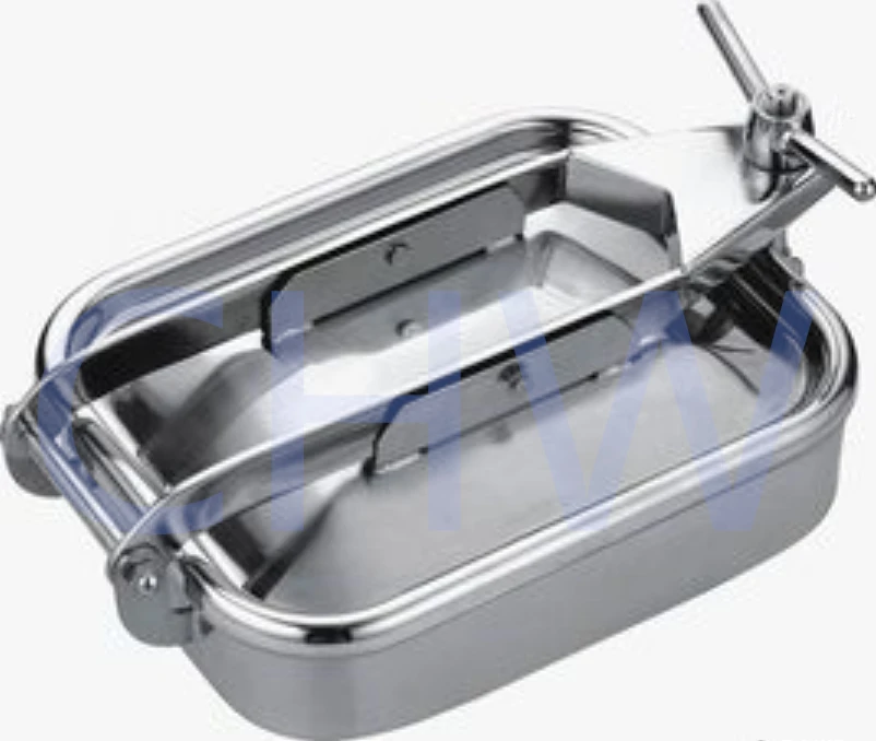 Sanitary stainless steel Sanitary Stainless Steel  Rectangular Manhole cover Tank Manway