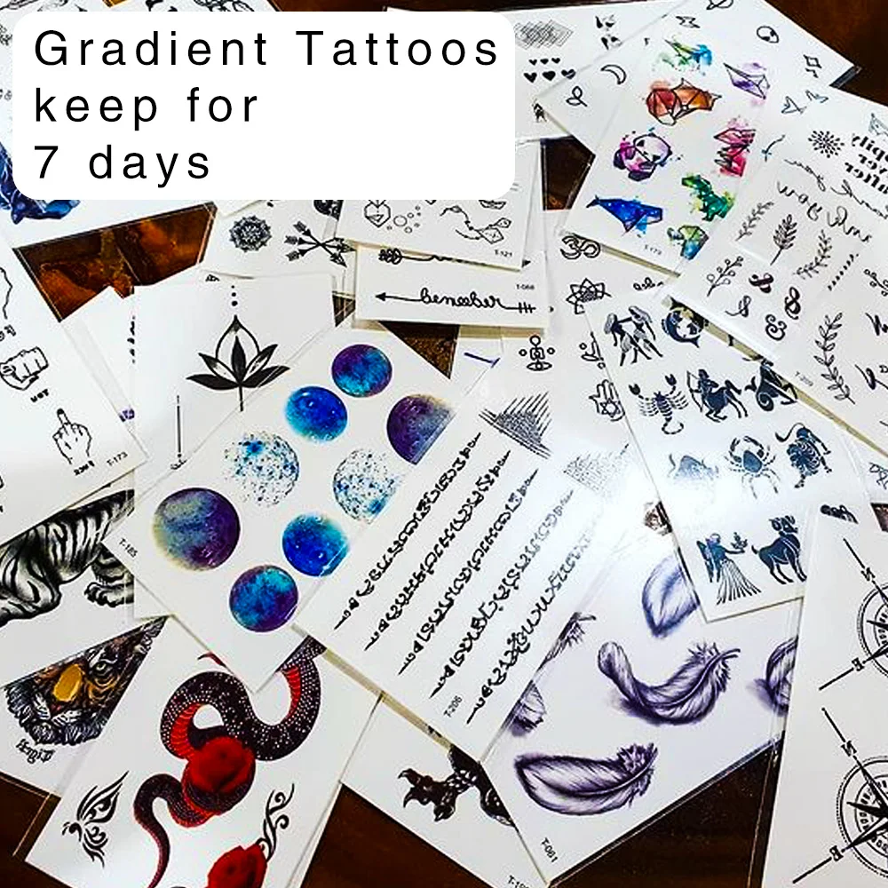 custom tattoos temporary keep 7 days cute body sticker waterproof temporary tattoo stickers