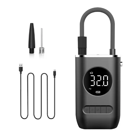 Hicen Portable Air Compressor Inflators 150psi with Pressure Gauge Air Pump for Car Tires Motorcycle Bicycle Balls