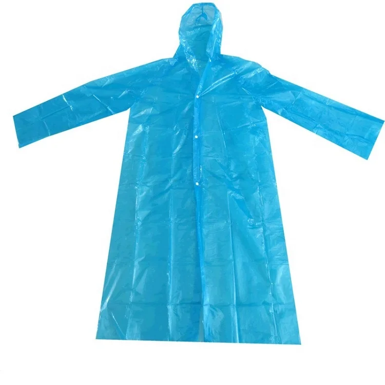 China Cheap Custom Logo Printing Impermeabile Women Men Plastic Ponchos Disposable Waterproof PE Rain Coat Raincoat for Adult